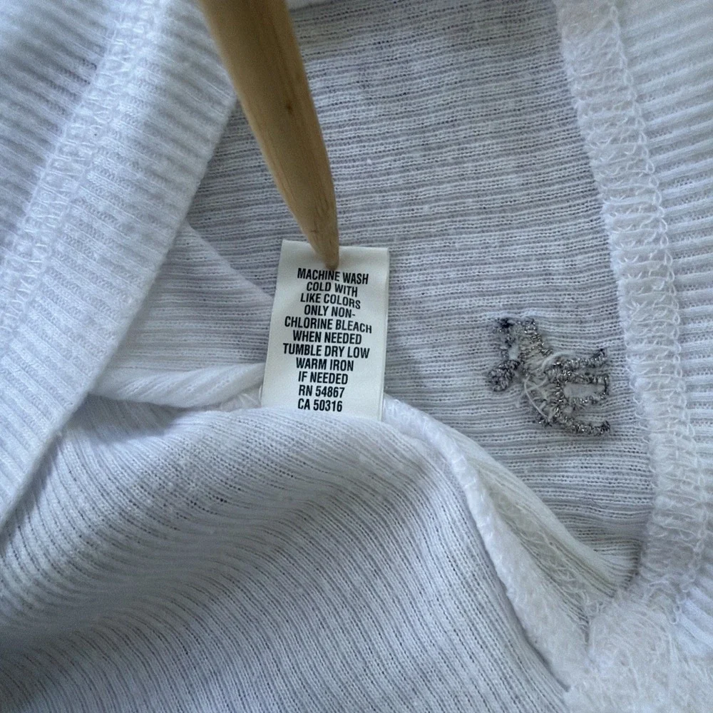 Y2K Vintage Abercrombie Babydoll V Neck Ribbed T Elena Gilbert Bella Swan - Picture 12 of 15